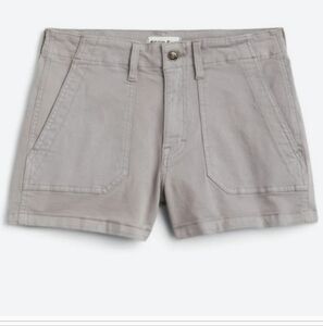 Studio Blue Mid Rise Gray Utility Shorts
